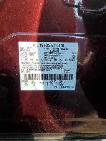 Photo 12 VIN: 2FMPK4K95RBA02457 - FORD EDGE 