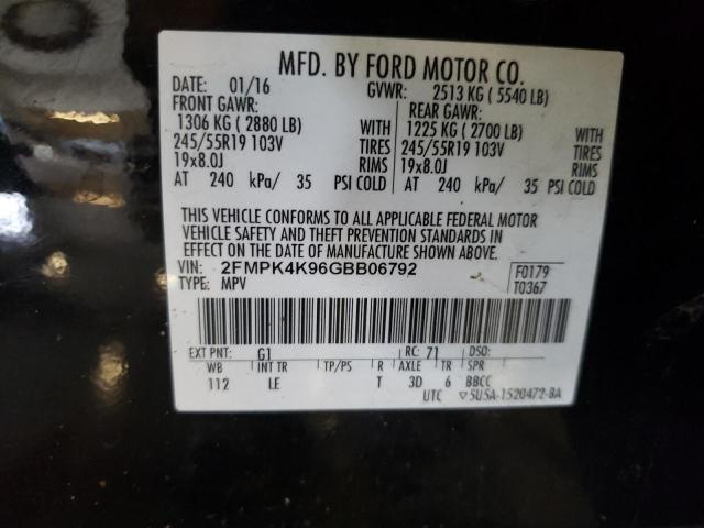 Photo 12 VIN: 2FMPK4K96GBB06792 - FORD EDGE 