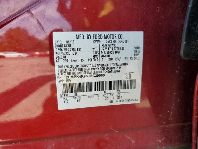 Photo 12 VIN: 2FMPK4K96JBC39060 - FORD EDGE 