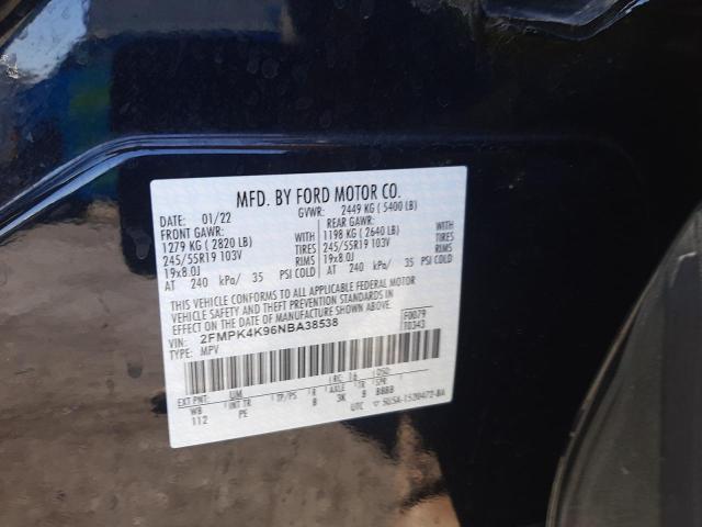 Photo 11 VIN: 2FMPK4K96NBA38538 - FORD EDGE 