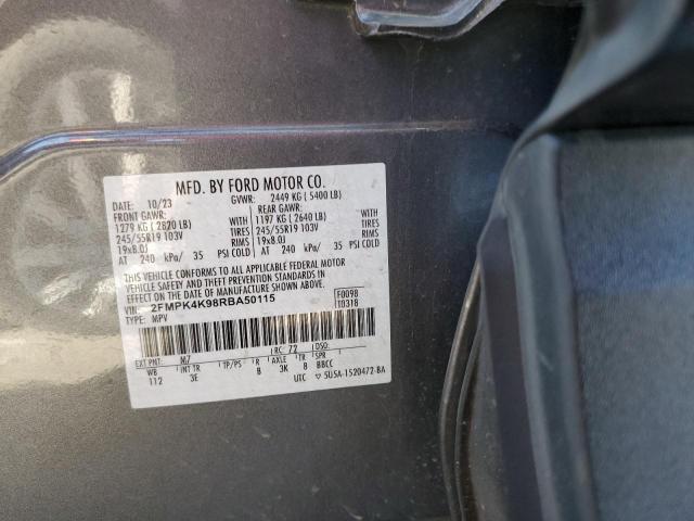 Photo 12 VIN: 2FMPK4K98RBA50115 - FORD EDGE TITAN 