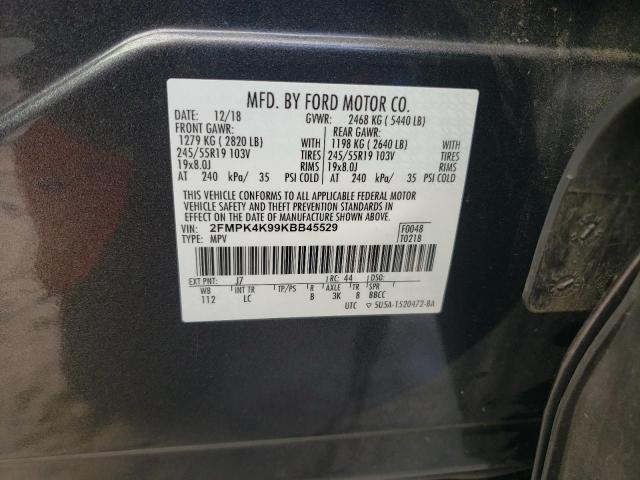 Photo 13 VIN: 2FMPK4K99KBB45529 - FORD EDGE 