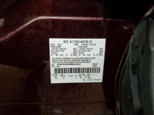 Photo 13 VIN: 2FMPK4K99MBA41822 - FORD EDGE TITAN 