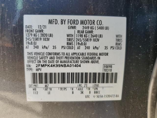 Photo 12 VIN: 2FMPK4K99NBA01404 - FORD EDGE 