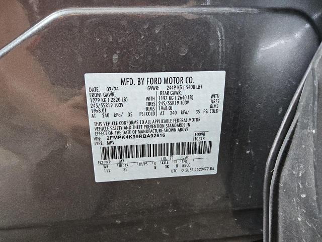 Photo 13 VIN: 2FMPK4K99RBA92616 - FORD EDGE TITAN 