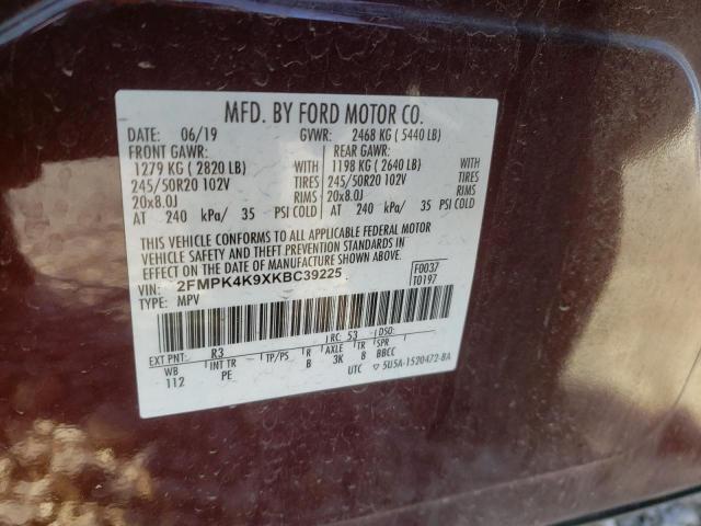 Photo 11 VIN: 2FMPK4K9XKBC39225 - FORD EDGE 