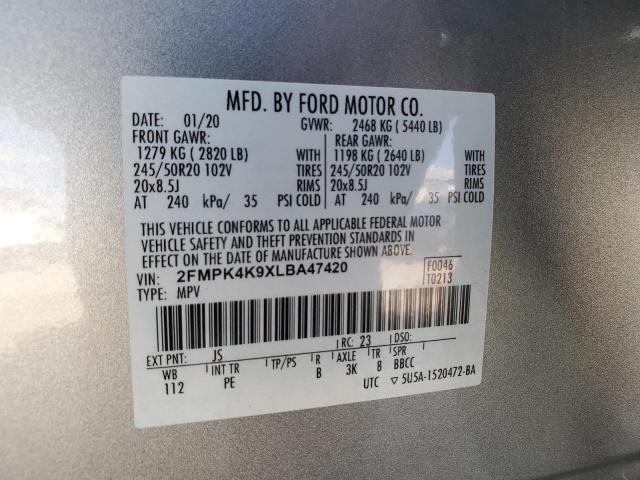 Photo 11 VIN: 2FMPK4K9XLBA47420 - FORD EDGE TITAN 