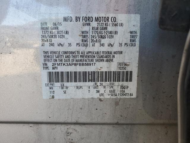 Photo 12 VIN: 2FMTK3AP8FBB58917 - FORD EDGE SPORT 