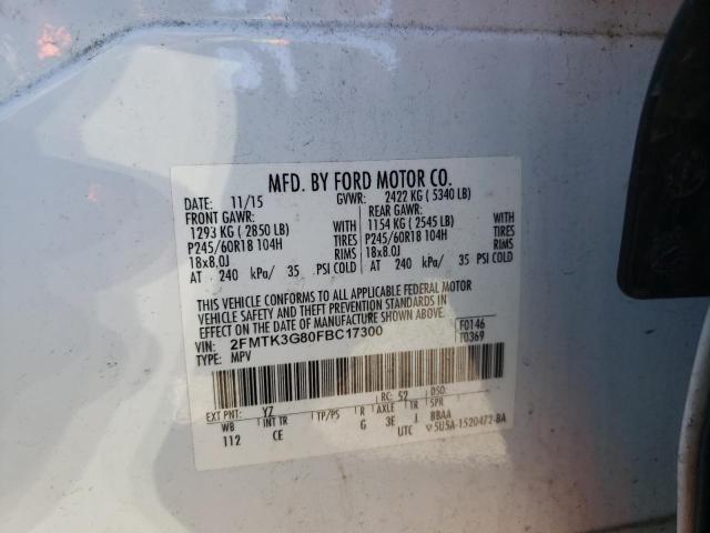 Photo 9 VIN: 2FMTK3G80FBC17300 - FORD EDGE SE 