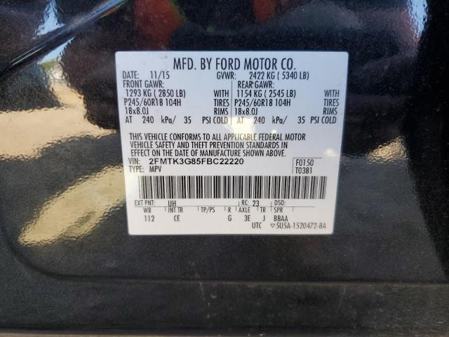 Photo 11 VIN: 2FMTK3G85FBC22220 - FORD EDGE SE 