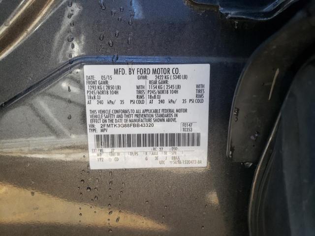 Photo 9 VIN: 2FMTK3G88FBB43320 - FORD EDGE SE 