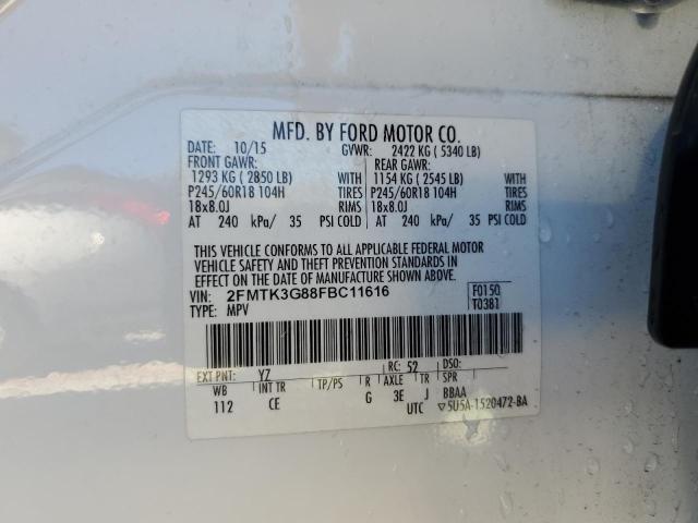 Photo 11 VIN: 2FMTK3G88FBC11616 - FORD EDGE 