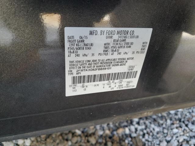 Photo 12 VIN: 2FMTK3G92FBB59151 - FORD EDGE 