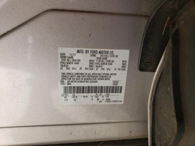 Photo 12 VIN: 2FMTK3G92FBC22426 - FORD EDGE SE 