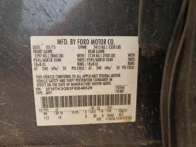 Photo 9 VIN: 2FMTK3G93FBB48529 - FORD EDGE SE 