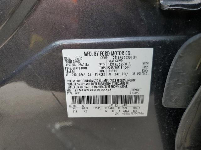 Photo 9 VIN: 2FMTK3G93FBB66545 - FORD EDGE SE 