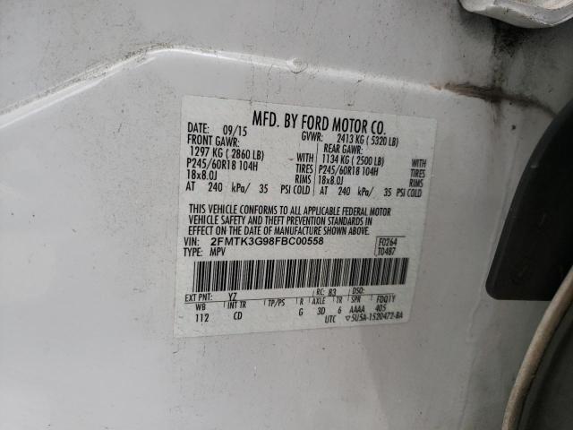 Photo 12 VIN: 2FMTK3G98FBC00558 - FORD EDGE SE 