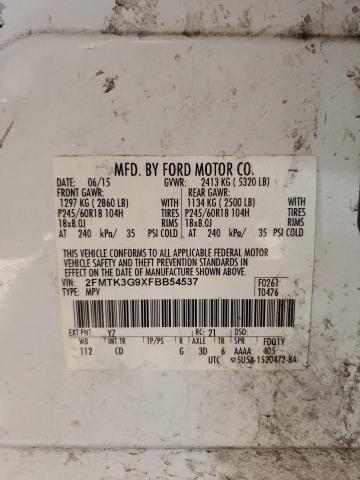 Photo 11 VIN: 2FMTK3G9XFBB54537 - FORD EDGE 