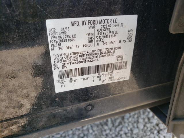 Photo 9 VIN: 2FMTK3J80FBB32403 - FORD EDGE SEL 