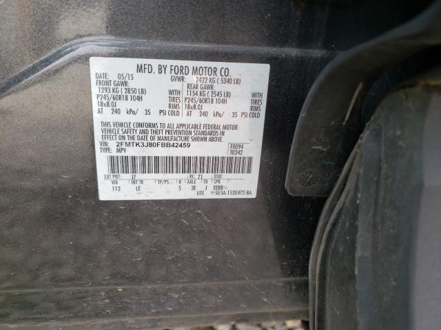 Photo 9 VIN: 2FMTK3J80FBB42459 - FORD EDGE SEL 