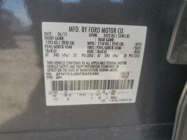 Photo 13 VIN: 2FMTK3J80FBB55390 - FORD EDGE SEL 