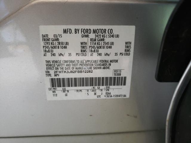 Photo 9 VIN: 2FMTK3J82FBB12282 - FORD EDGE SEL 