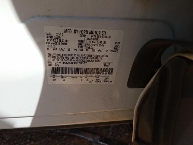 Photo 9 VIN: 2FMTK3J83FBB73107 - FORD EDGE 