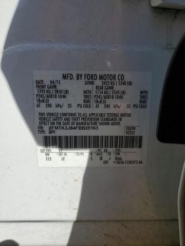 Photo 12 VIN: 2FMTK3J84FBB25163 - FORD EDGE 