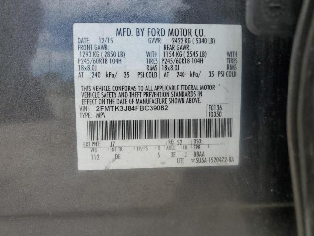 Photo 13 VIN: 2FMTK3J84FBC39082 - FORD EDGE SEL 