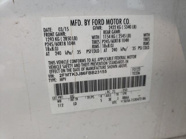 Photo 13 VIN: 2FMTK3J86FBB23155 - FORD EDGE SEL 