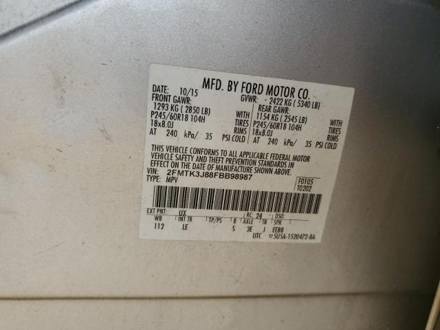 Photo 11 VIN: 2FMTK3J88FBB98987 - FORD EDGE 