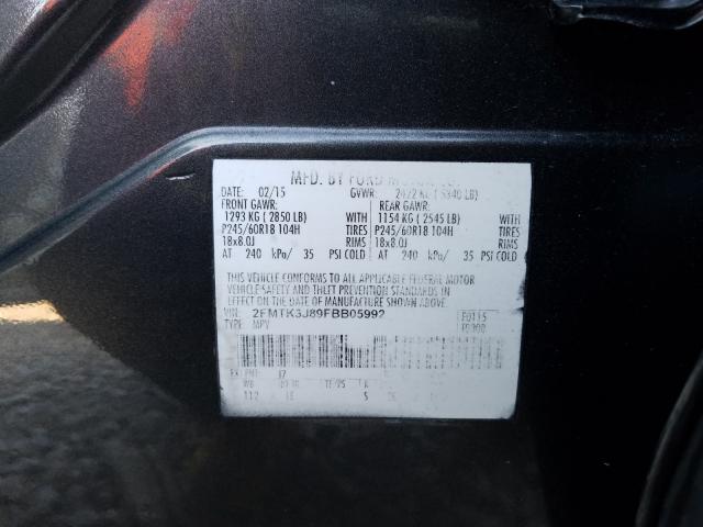 Photo 9 VIN: 2FMTK3J89FBB05992 - FORD EDGE SEL 