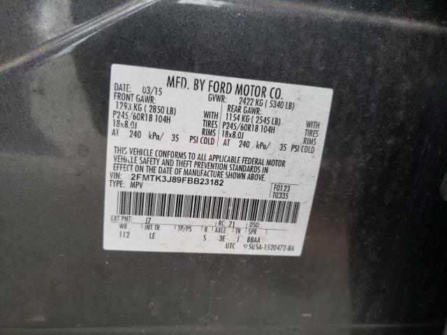 Photo 11 VIN: 2FMTK3J89FBB23182 - FORD EDGE SEL 