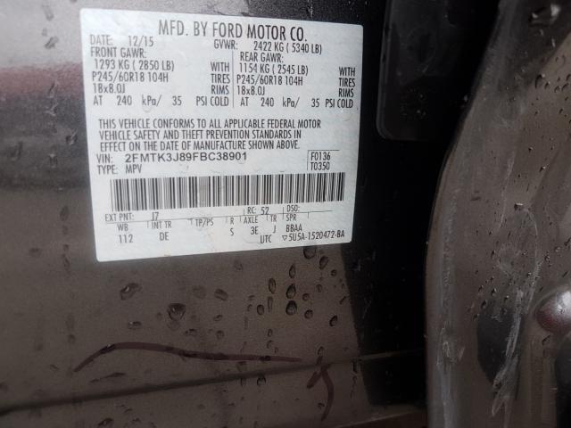 Photo 9 VIN: 2FMTK3J89FBC38901 - FORD EDGE SEL 