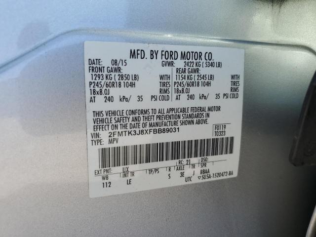 Photo 9 VIN: 2FMTK3J8XFBB89031 - FORD EDGE SEL 