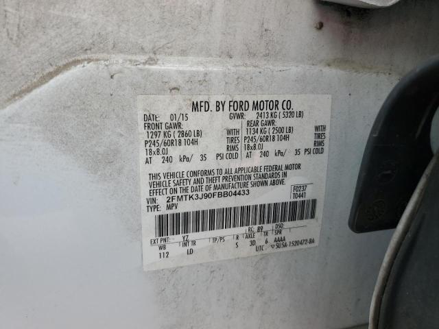 Photo 12 VIN: 2FMTK3J90FBB04433 - FORD EDGE SEL 