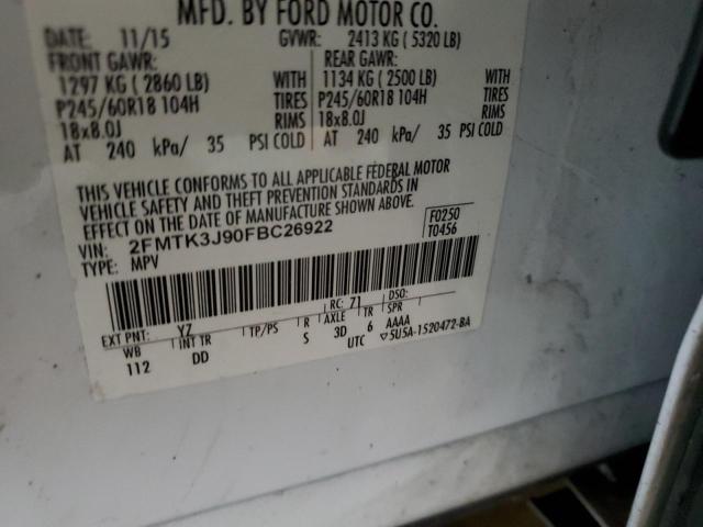 Photo 13 VIN: 2FMTK3J90FBC26922 - FORD EDGE 