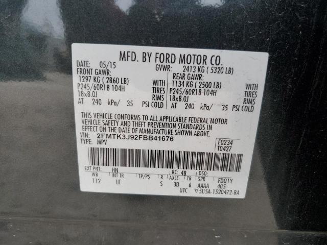 Photo 12 VIN: 2FMTK3J92FBB41676 - FORD EDGE 