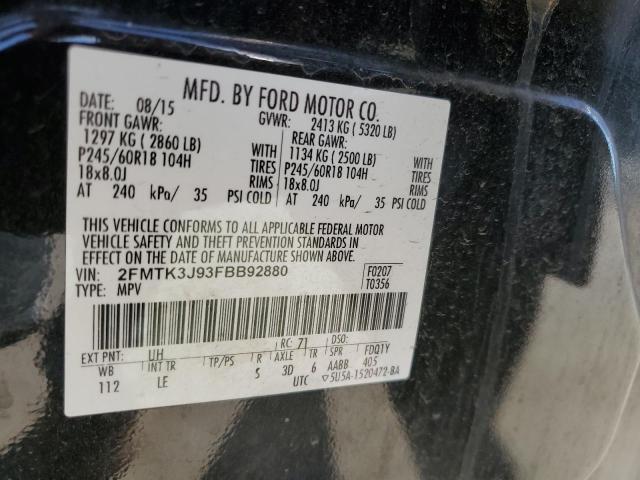 Photo 12 VIN: 2FMTK3J93FBB92880 - FORD EDGE 