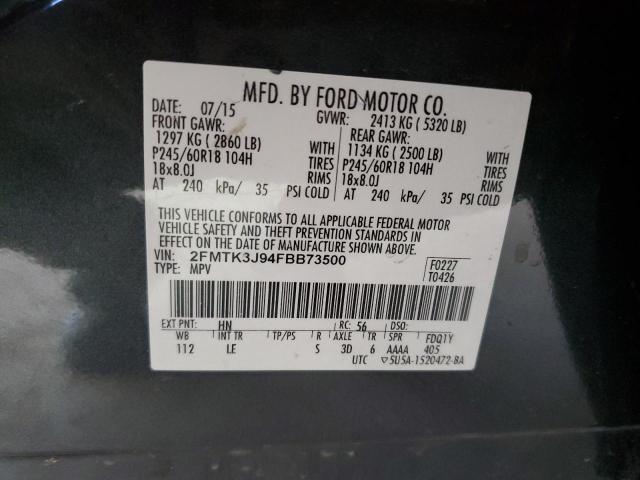 Photo 12 VIN: 2FMTK3J94FBB73500 - FORD EDGE SEL 