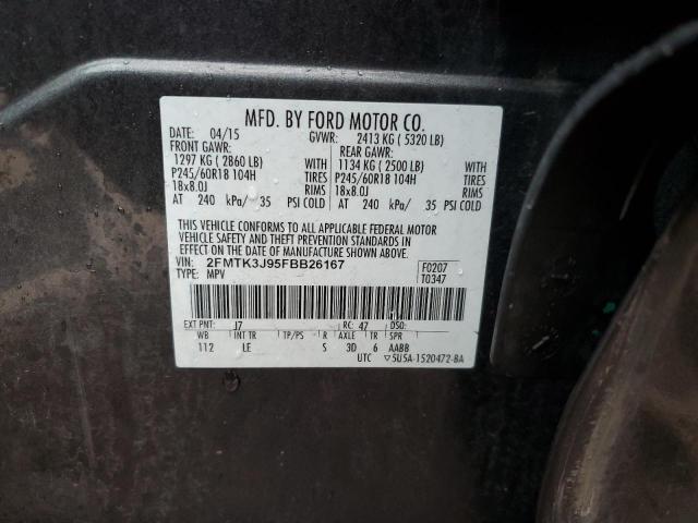 Photo 12 VIN: 2FMTK3J95FBB26167 - FORD EDGE SEL 