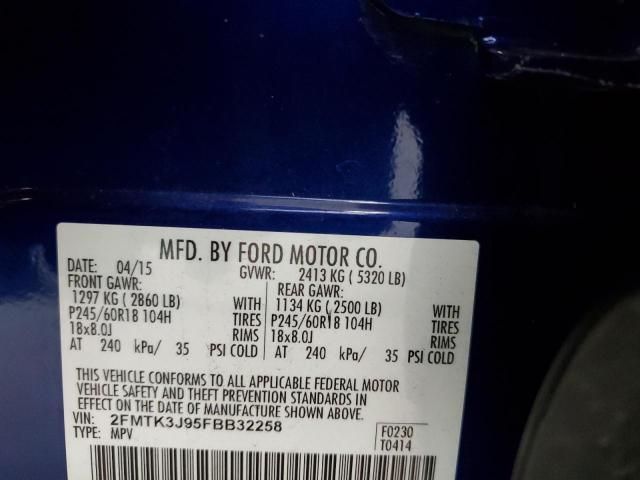 Photo 12 VIN: 2FMTK3J95FBB32258 - FORD EDGE SEL 