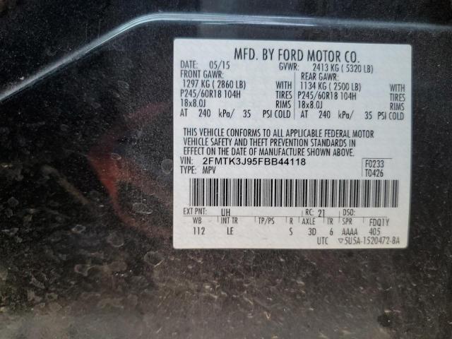 Photo 12 VIN: 2FMTK3J95FBB44118 - FORD EDGE SEL 