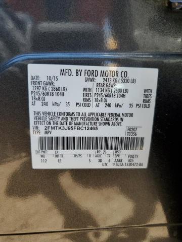 Photo 12 VIN: 2FMTK3J95FBC12465 - FORD EDGE SEL 