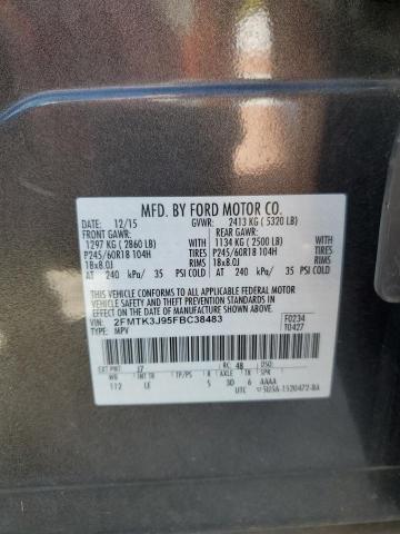 Photo 13 VIN: 2FMTK3J95FBC38483 - FORD EDGE SEL 