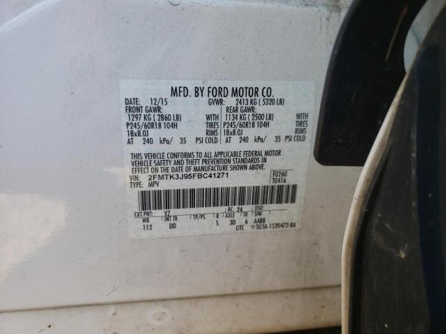 Photo 12 VIN: 2FMTK3J95FBC41271 - FORD EDGE SEL 