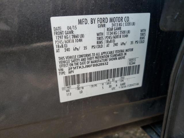 Photo 12 VIN: 2FMTK3J96FBB28932 - FORD EDGE SEL 