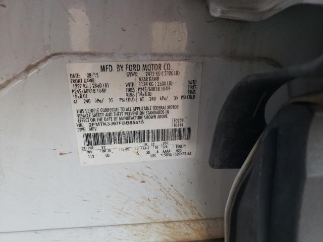 Photo 11 VIN: 2FMTK3J97FBB85415 - FORD EDGE SEL 