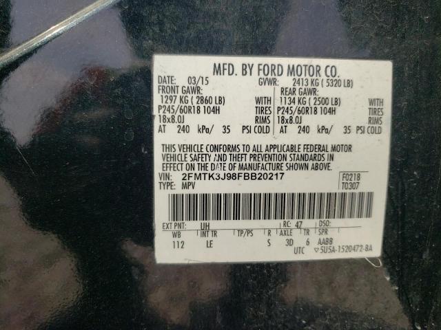 Photo 12 VIN: 2FMTK3J98FBB20217 - FORD EDGE 