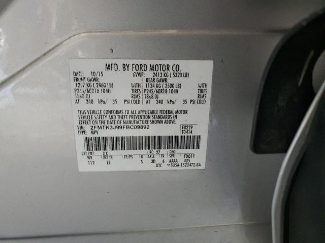 Photo 12 VIN: 2FMTK3J99FBC09892 - FORD EDGE 